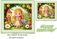 Pretty Princess Card Front 7x7 (seven)