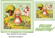 Pretty Princess Card Front 7x7 (ten)
