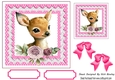 Cute Deer With Pink polkadot & Bows 7x7