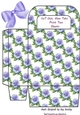 Pretty Purple Flowers Gift Bag (three)