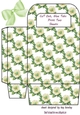 Pretty Cream Flowers Gift Bag (four)
