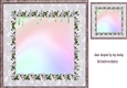 Baby Floral Frame With Topper/Insert 8x8