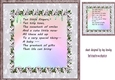 Baby Floral Frame With Topper/Insert With Verse 8x8