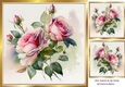 Pretty Pink Shades of Roses 8x8 (two)