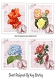 4 Pretty Floral Toppers A Variety (Set Two)