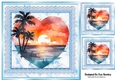 The Heart Of The Ocean Sunset With Blue Lace 8x8 (one)