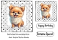 Cute Puppy in Black And White Polkadot With Lace/Bow (three)