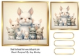 Lovely Vintage French Bulldog With Family 7X7 (One)