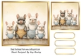 Lovely Vintage French Bulldog With Family 7X7 (Two)