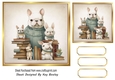 Lovely Vintage French Bulldog With Family 7X7 (Four)