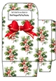 Pretty Holly With Red Berries Small Gift Bag