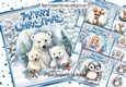 4 Pretty Snow Scene With Snowglobes Variety 8x8 Mini Kit