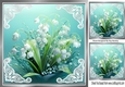 Pretty Lily Of The Valley With Ornate Corners 8x8 (One)