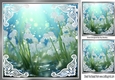 Pretty Lily Of The Valley With Ornate Corners 8x8 (Two)