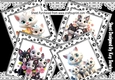 4 Cute Cats & Kittens Back Grounds 8x8 Card Fronts
