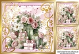 Pretty Pink Roses/Presents In Gold/Pink Ornate 8x8