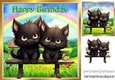 Lovely Baby Kittens With Rainbow 8x8 (Three)