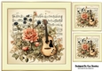 Pretty Floral Music 8x8 Card Front (One)