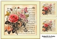 Pretty Floral Music 8x8 Card Front (Two)