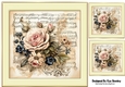 Pretty Floral Music 8x8 Card Front (Three)