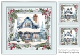 Winter Snow House in Holly & Berries Silver 8x8 Frame (One)