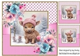 Baby Highland Cow In Christmas Pink Dotty 8x8 Frame (One)