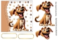 Funny Face Dog Card Front 7x7 (Four)