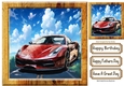 Super Fast Car In The Countryside Wooden 8X8 Frame (Two)
