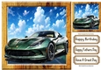 Super Fast Car  In The Countryside Wooden 8X8 Frame (Four)