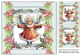 Sweet Granny Christmas Angel 8x8 Card Front (Three)