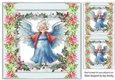 Sweet Granny Christmas Angel 8x8 Card Front (Four)