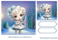 Cute Little Princess In Snow Scene 7X7 (Three)