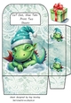 Sleepy Dragon With Turq Small Gift Bag