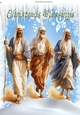 Snow Scene With Nativity 3 Wise Men Christmas Blessings (Three) A4