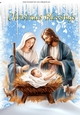 Snow Scene With Nativity Mary & Joseph Christmas Blessings (Four) A4