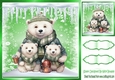 Cute Animals In Green Snow 8x8 Frame (Four)