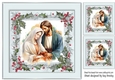 Lovely Nativity in Silver Holly Red Berry 8x8 Frame (One)