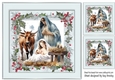 Lovely Nativity in Silver Holly Red Berry 8x8 Frame (Four)