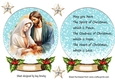 Nativity Scene In A Snow Globe Wih Holly (One)