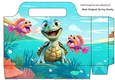 Lovely Under The Sea Turtle With Fish Gift Tote Bag