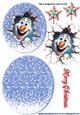 Lovely Rocker Card With Snow And Olaf