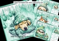 4 Lovely Cuddle Sleepy Animals With Snow 8x8 Mini Kit (Set One)