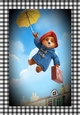 Lovely Paddiginton Bear Flying High A4