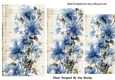 Lovely Blue Border Of Flowers Pyramids