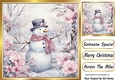 Pretty Pink Winter Christmas 8x8 Two