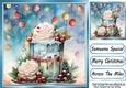 Lovely Christmas Cake With Baubles 8x8 Three