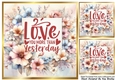 Love is In The Air, Pretty Pastel Flowers 8x8 VALENTINE (Four)