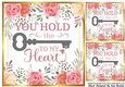 PrettY Peach Roses 8x8 VALENTINE KEY