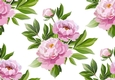Pretty Pink Peonies Backing Paper (BIG TWO)