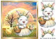 Sweet little Bunny With Chick & Sunset 8X8 (Three)